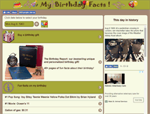 Tablet Screenshot of mybirthdayfacts.com